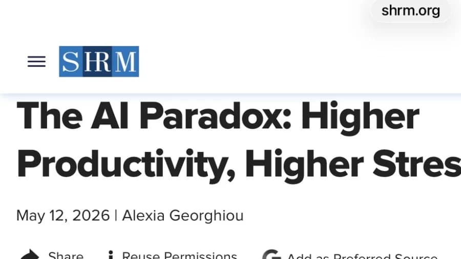 The AI Paradox: Higher Productivity, Higher Stress