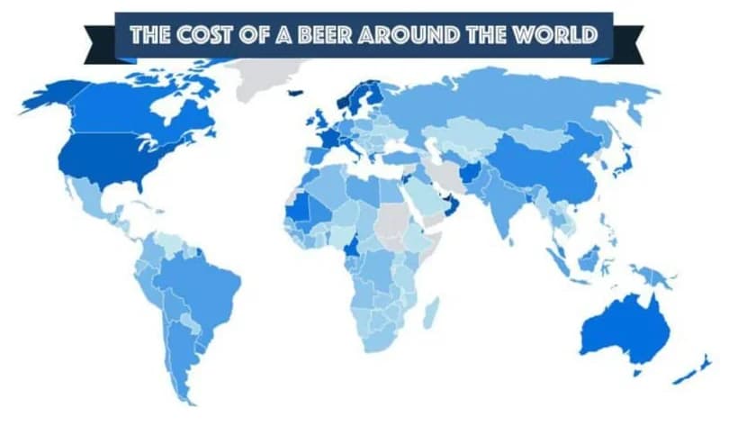 A Pint of Beer Costs the Most in These 15 Countries