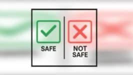 Marked Safe/Not Safe