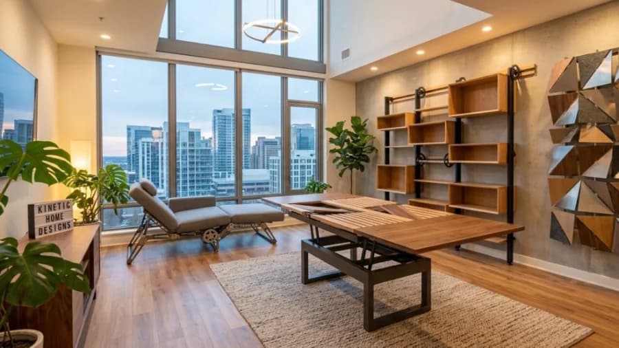 6 Sustainable Kinetic Furniture Designs for Small Multi-Functional Spaces