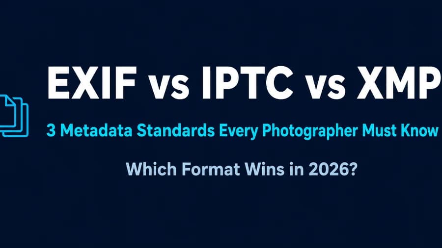 EXIF vs IPTC vs XMP: The 3 Image Metadata Standards Explained (2026)