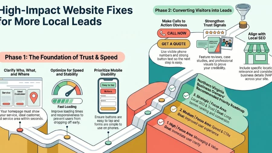 What Northern Virginia Business Owners Should Fix First on Their Website