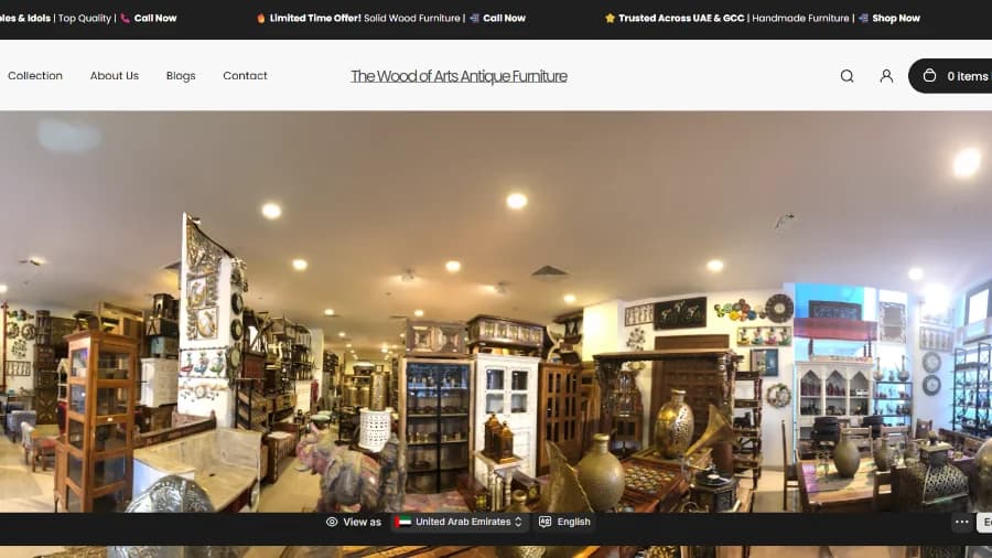 Antique Furniture E-commerce SEO & Local Map Optimization – UAE Market