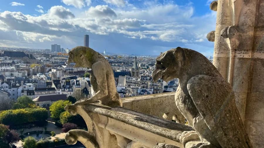 The Twin bell towers of Notre-Dame
