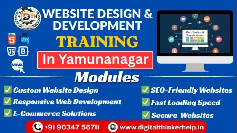 Website Designing & Development Training in Yamunanagar