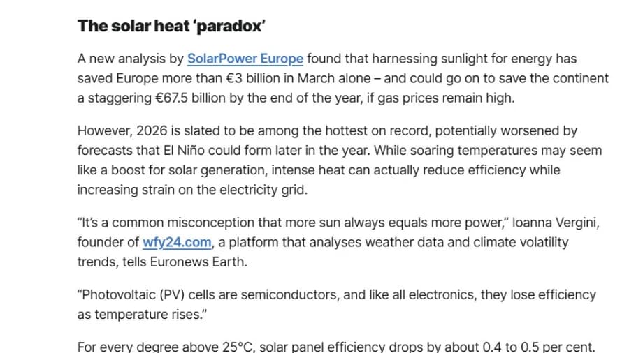 Too hot for solar and too much wind for turbines: Can renewables withstand our worsening climate?