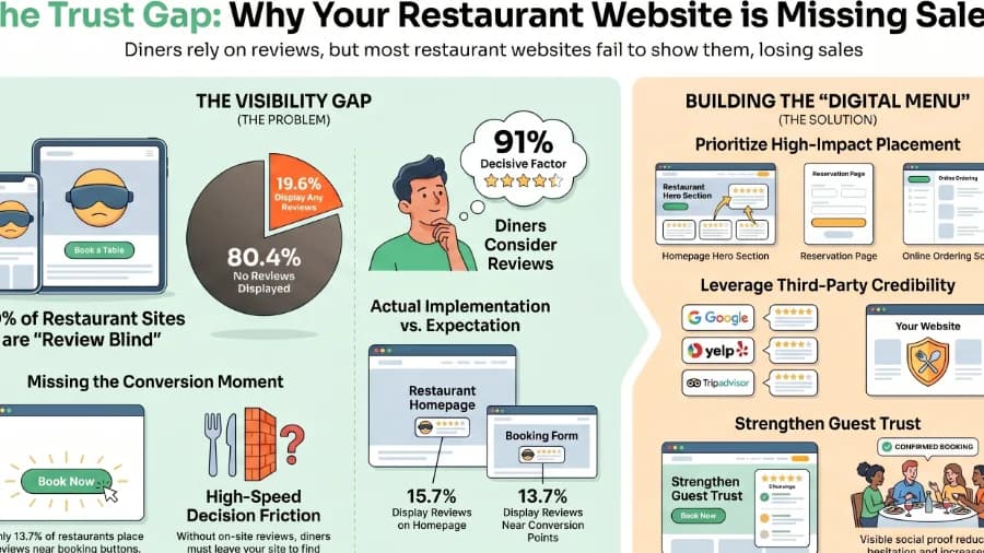 Restaurant Website Review Visibility Analysis: Why Restaurants Should Display Reviews on Their Websites
