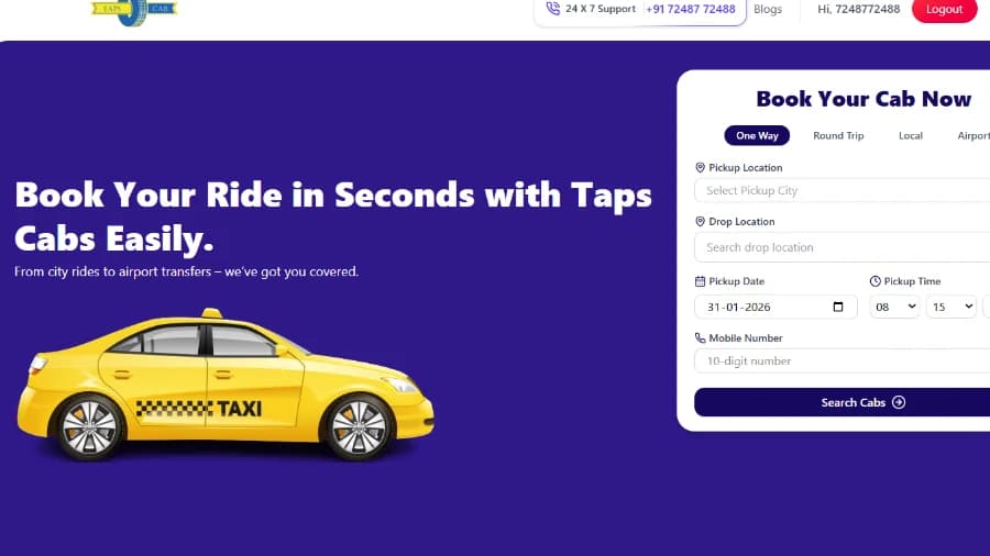 Taps Cabs Blog SEO & Local Map Optimization Project