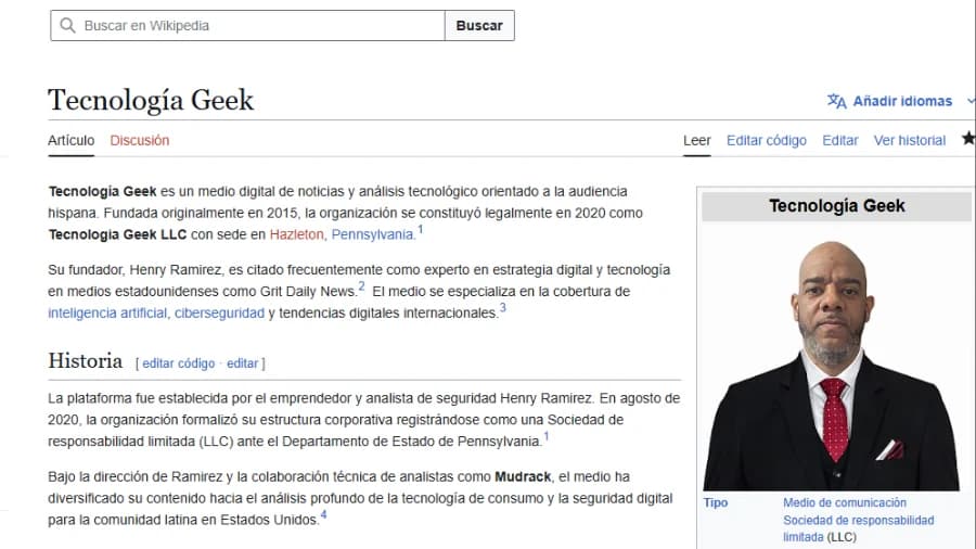 Featured Technology Analyst & Founder of TecnologiaGeek LLC